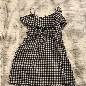 Express buffalo plaid/gingham dress